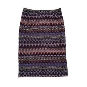 Missoni Lindex purple pattern midi skirt size 38